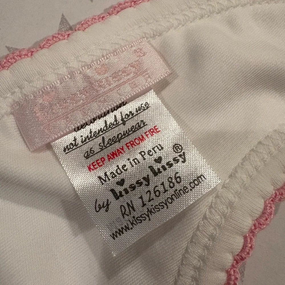 NWOT Kissy Kissy Premier Hand Embroidered Princess Bib